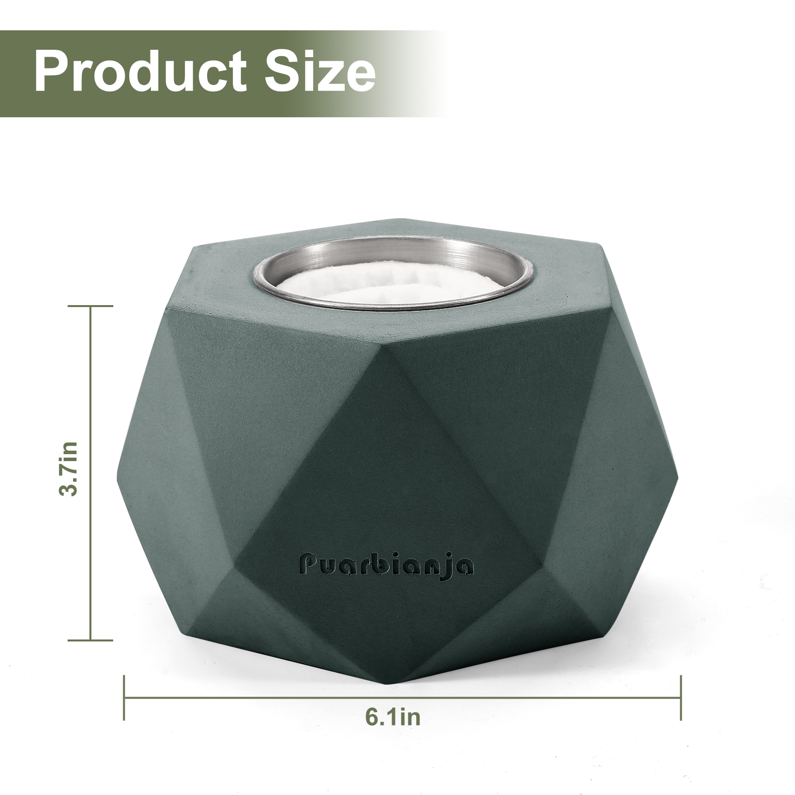 Puarbianja 6.1" Tabletop Fire Pit - Outdoor & Indoor Fire pit for Smores, Portable Mini Fireplace, Gift for Christmas ,White Elephant Gift, Brick Blue - Image 2